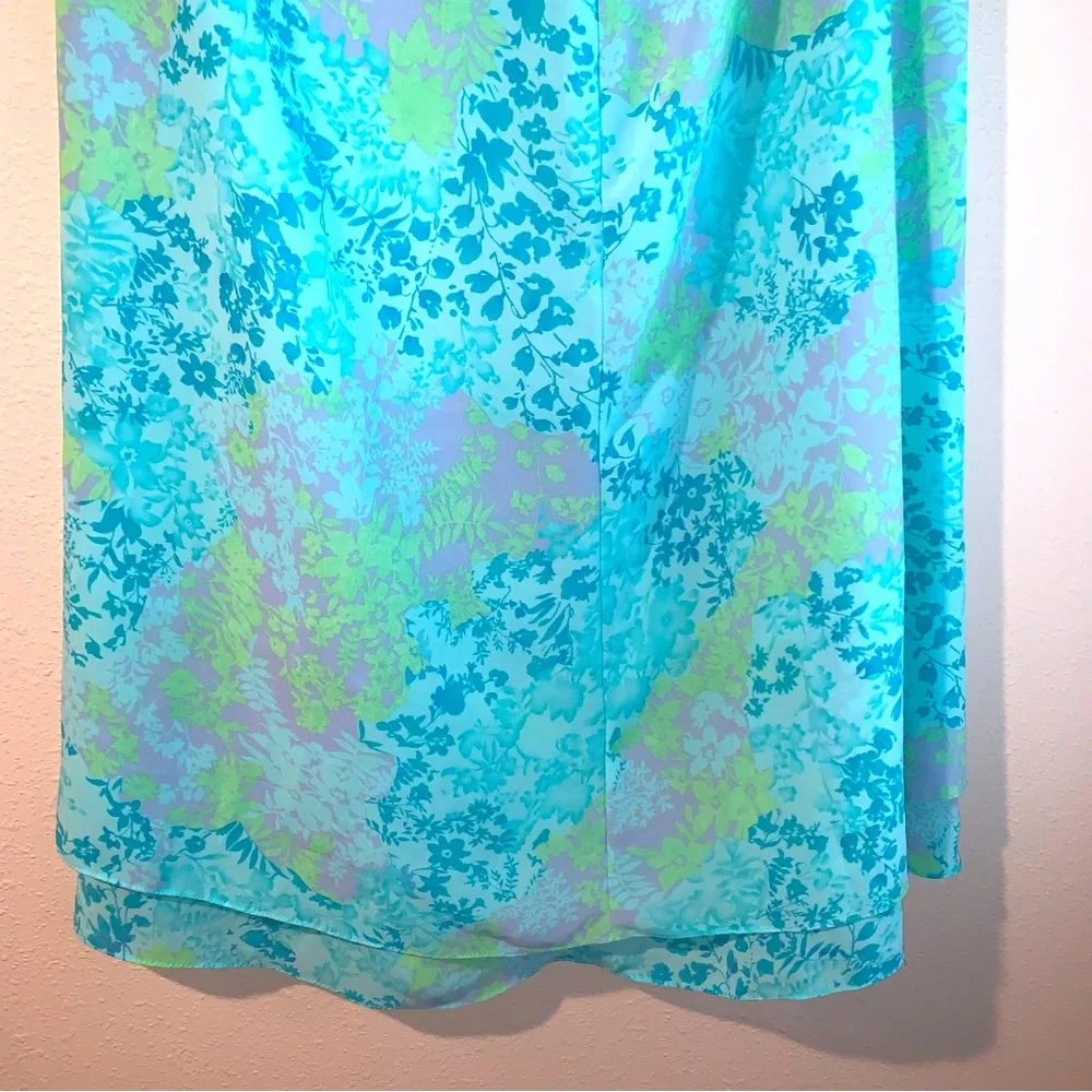 Jaclyn Smith Classic XL Floral and leaf Print Polyester Maxi Skirt